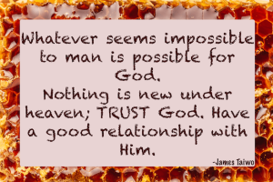 possible for God