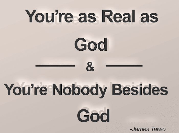 you're as real
