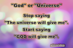 god or universe