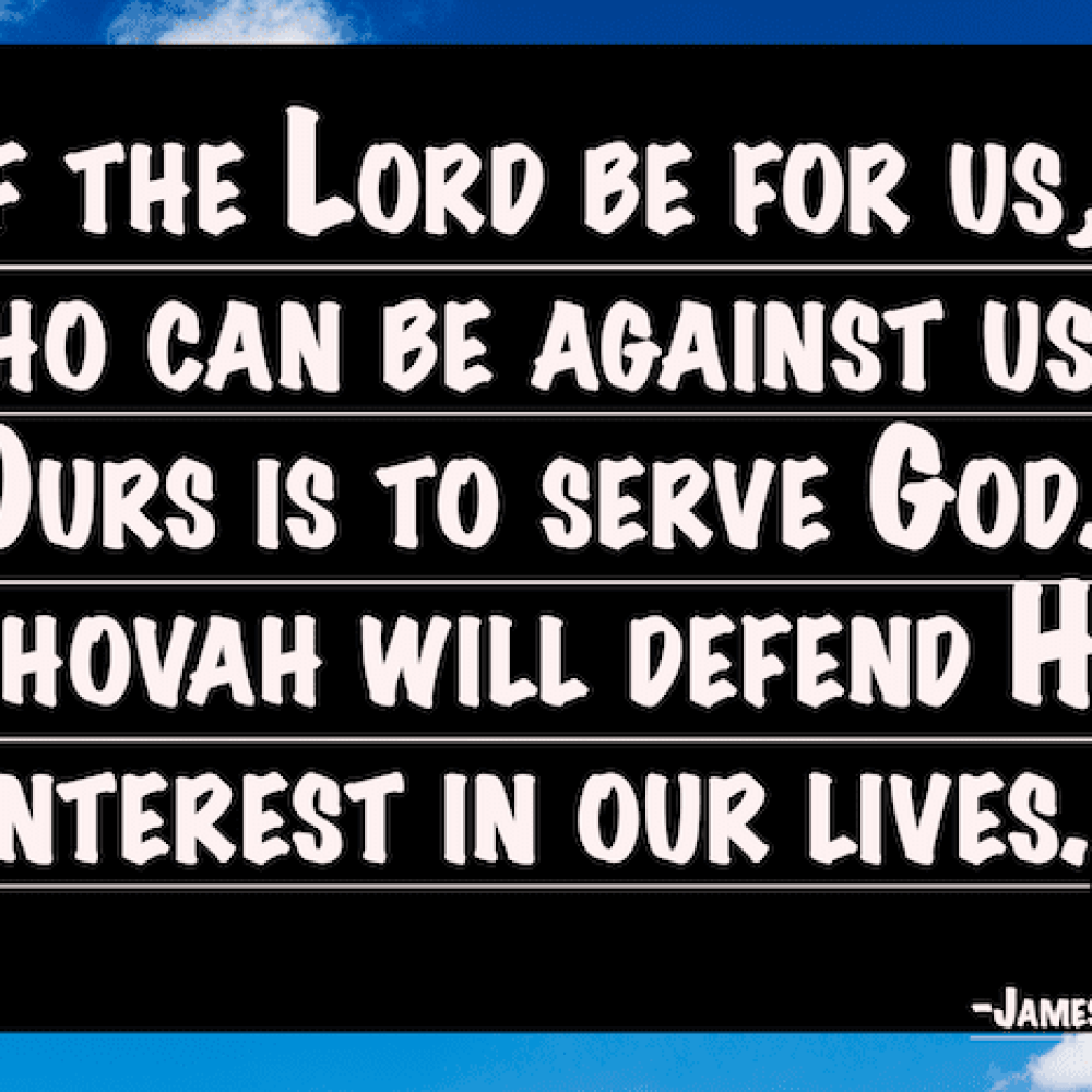 God be for us