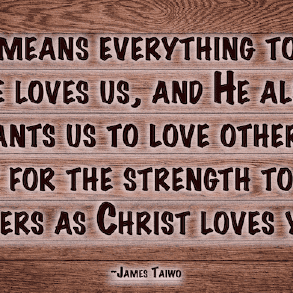 love one another